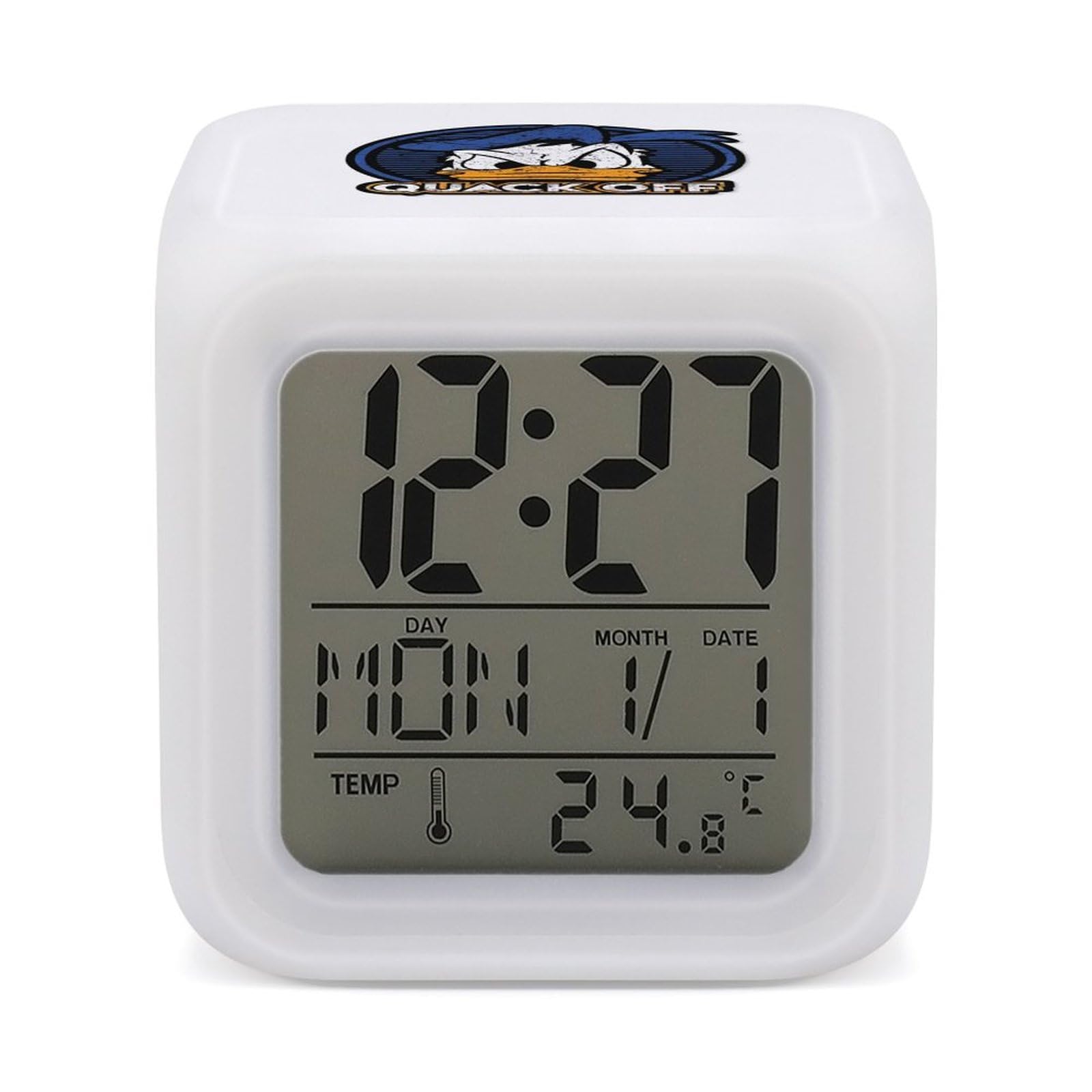 Amazon.co.jp: ドナルドダック 目覚まし時計 デジタル置き時計 温度